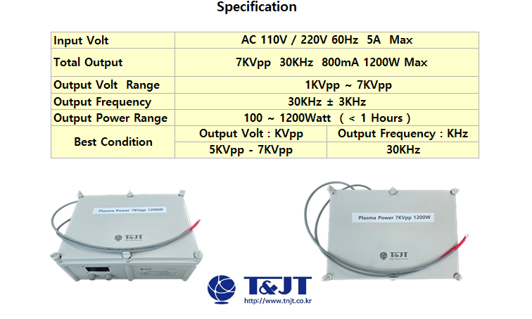 Plasma Power 7KVpp 1200W